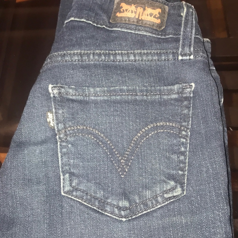 Levi’s 535 dark blue denim legging